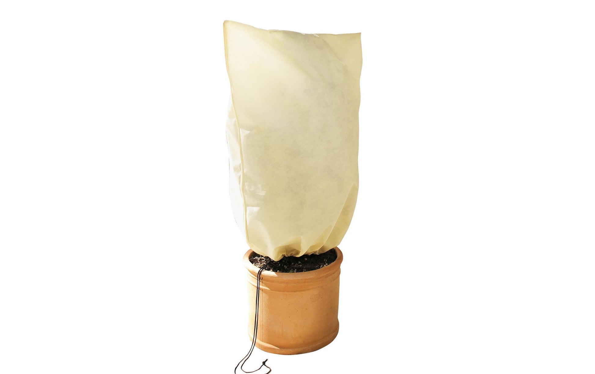 Bio Green Kübelpflanzensack – 80 × 100 cm – Fleece, beige