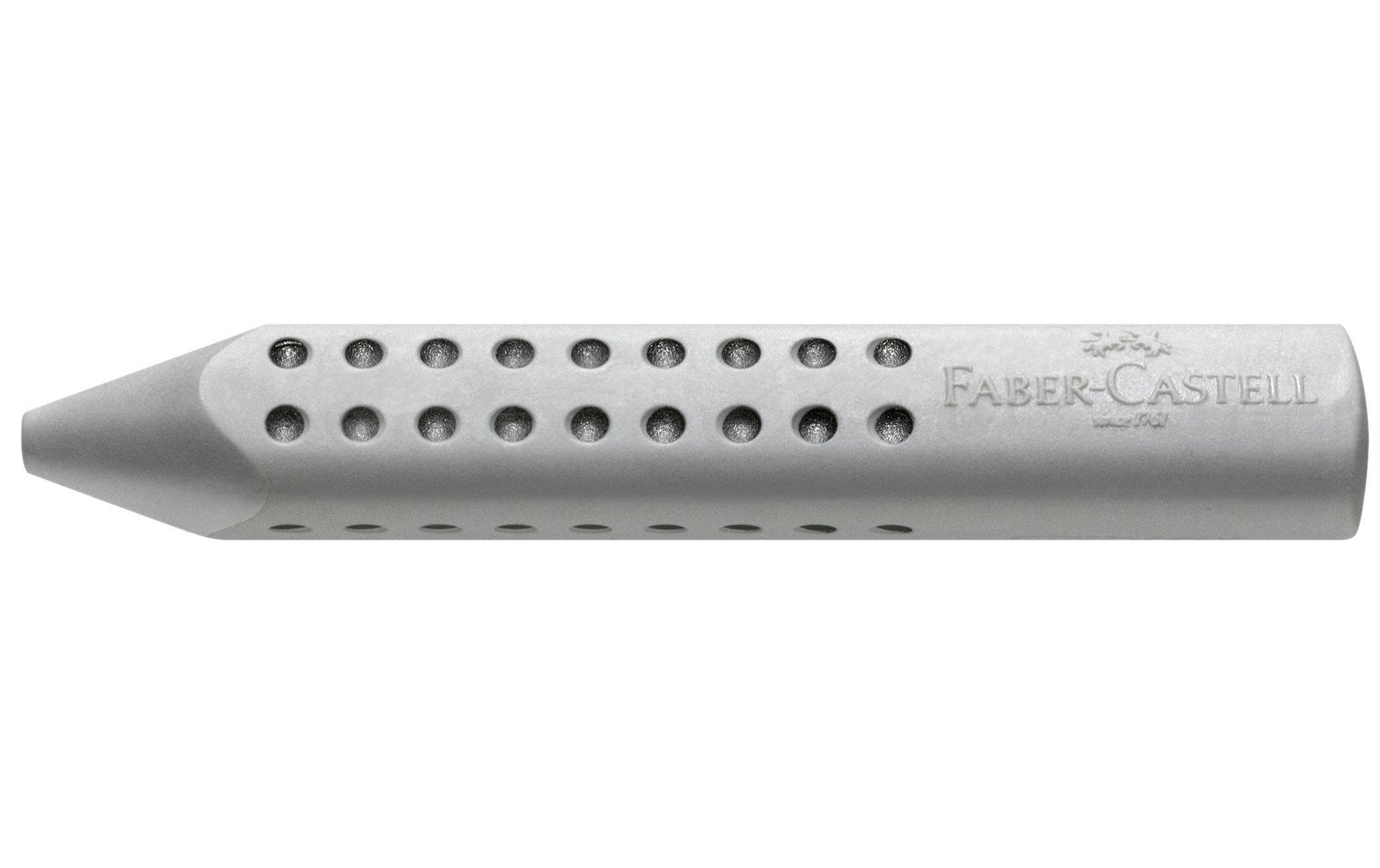 Faber-Castell Radierer Grip 2001 – für Blei- und Farbstifte – 90 × 14 × 14 mm – Kunststoff – grau