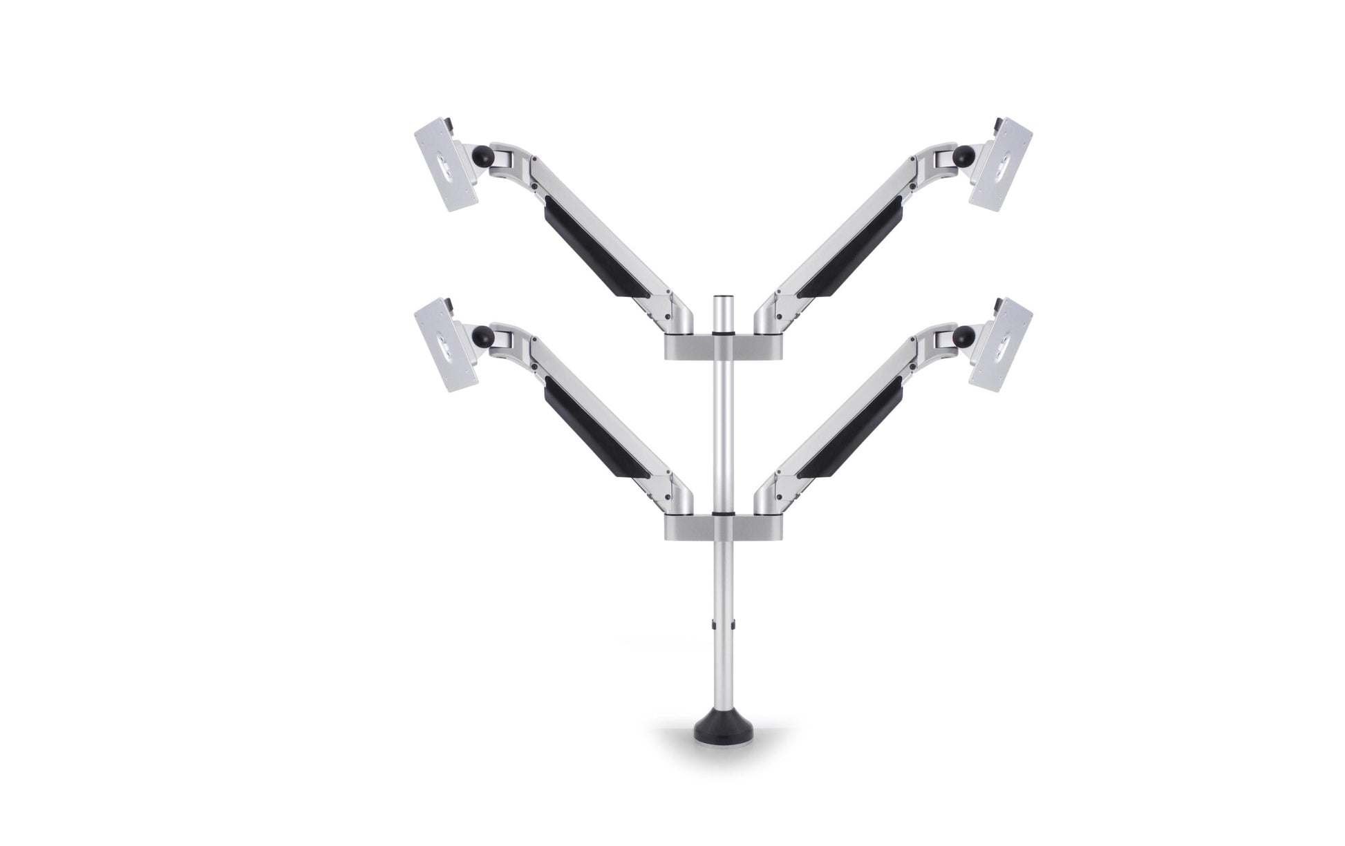 Multibrackets 7228 – Tischhalterung, Quad, Standfuss, bis 32", VESA 75 × 75 mm, 10 kg, neigbar, silber