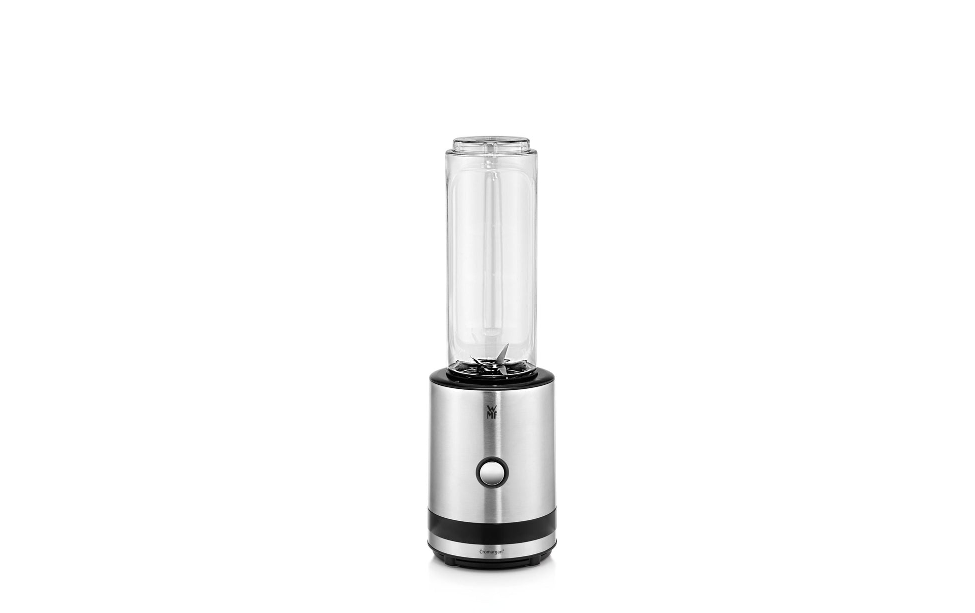 WMF Smoothie-Mixer KÜCHENminis 0416500011 – 0,6 l, 300 W, To-Go – silber/edelstahl