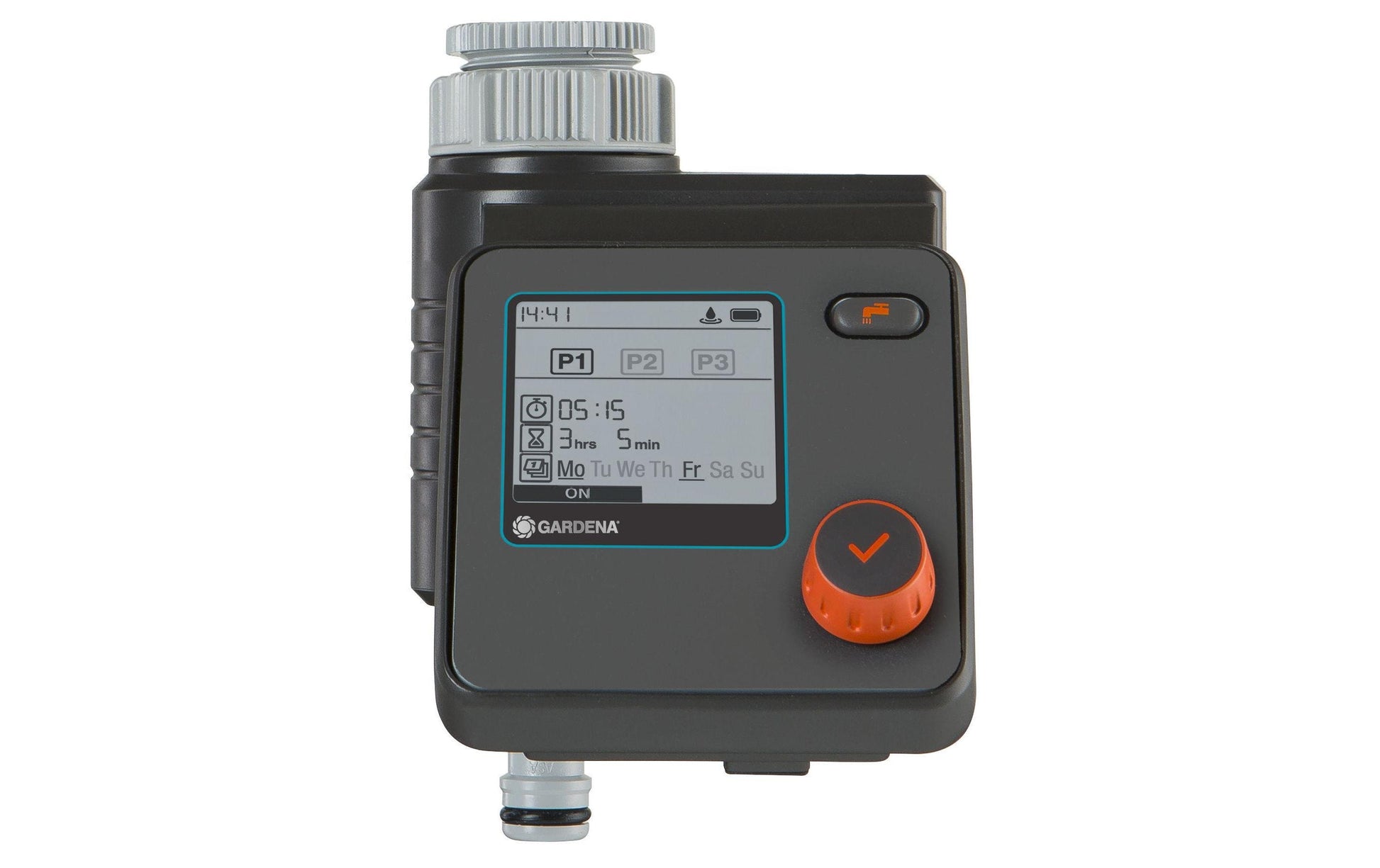 Gardena Controller – Batteriebetrieb, 26,5 mm Anschluss, 12 bar, 180 min – für Sprinkleranlage – Anthrazit