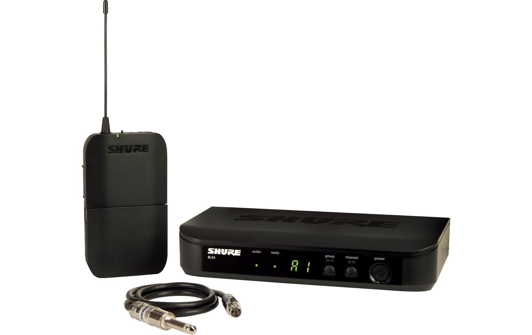 Shure BLX14E-M17 – Mikrofon-Set, Funk & XLR, Instrumente