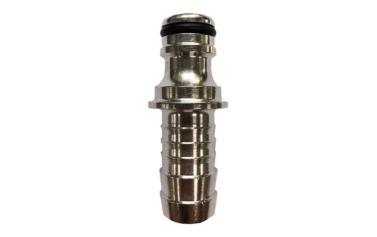 Alba-Krapf Adapter (Kupplungsnippel) – Ø 16 mm (5/8"), Messing, Silber, 16 bar