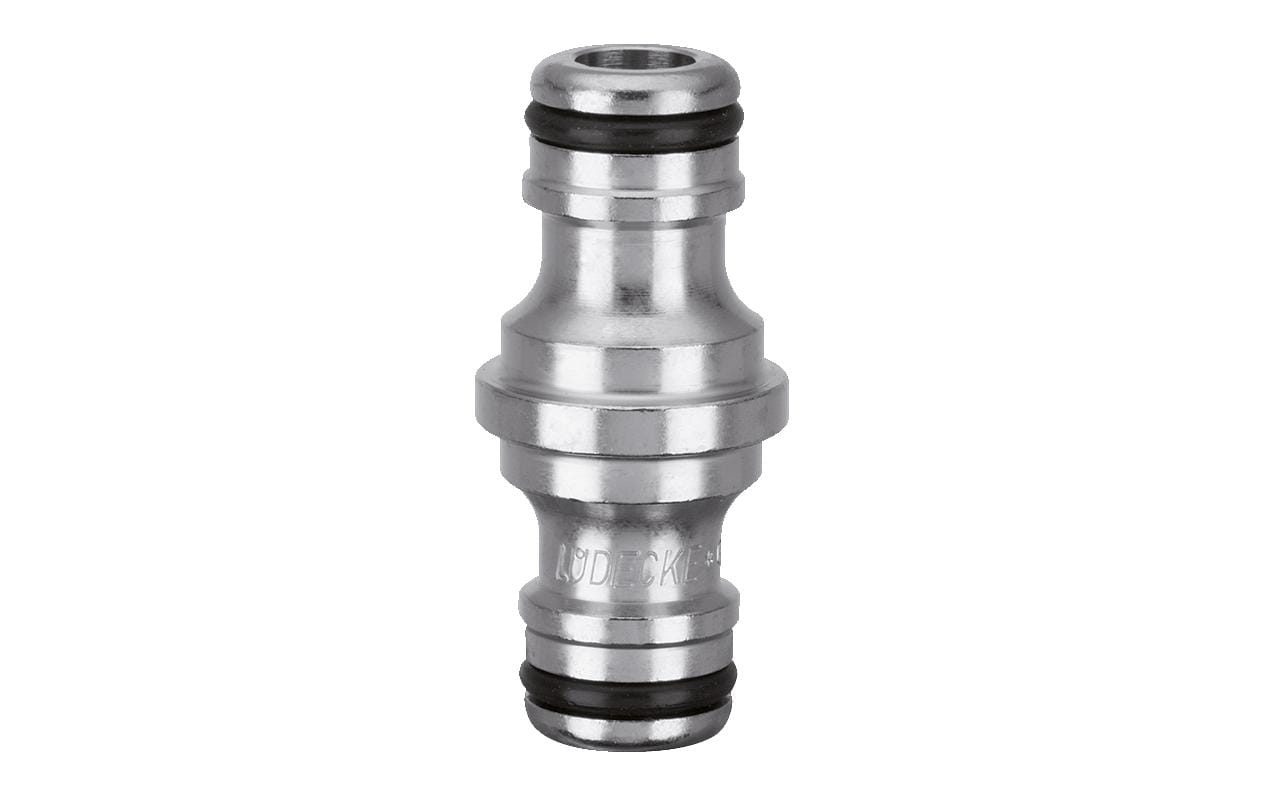 Alba-Krapf Stecknippel-Adapter – Messing, Silber, Max. Wasserdruck 16 bar