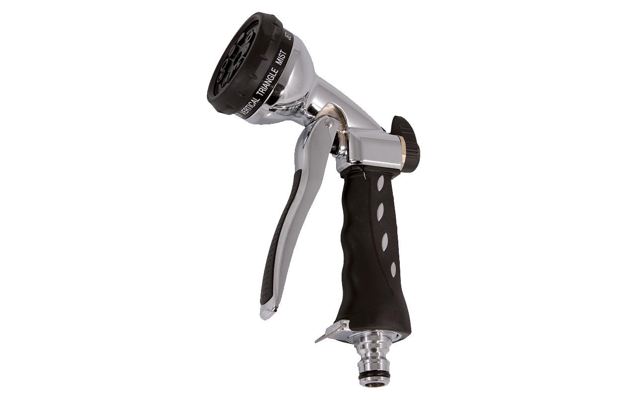 Alba-Krapf Multifunktionsbrause 10 S – Messing – Schwarz/Silber