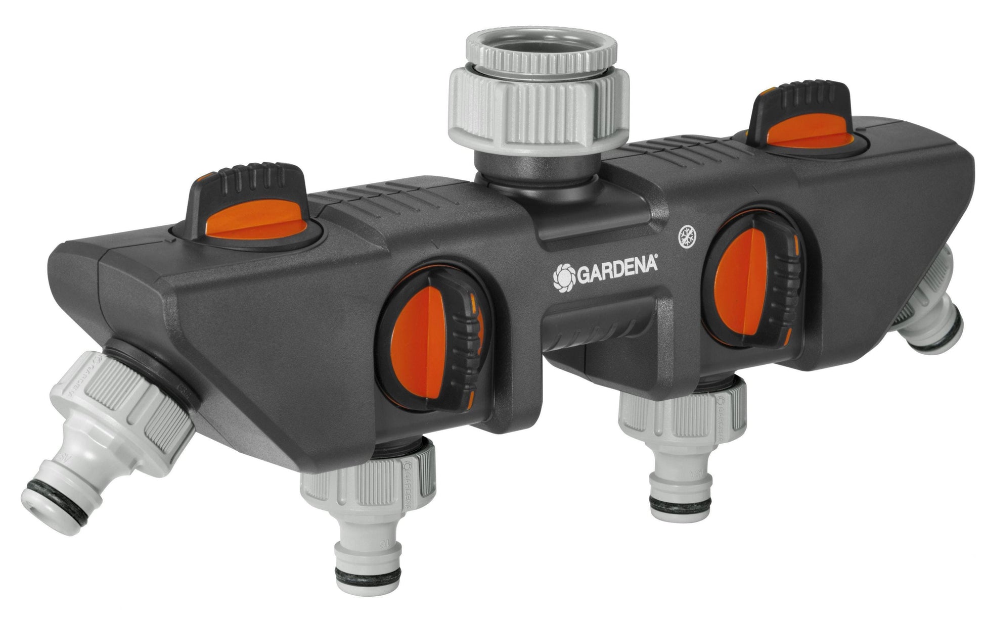 Gardena Wasserverteiler Ø 25,4 mm – Kunststoff – Grau, Orange, Silber – 8194-20