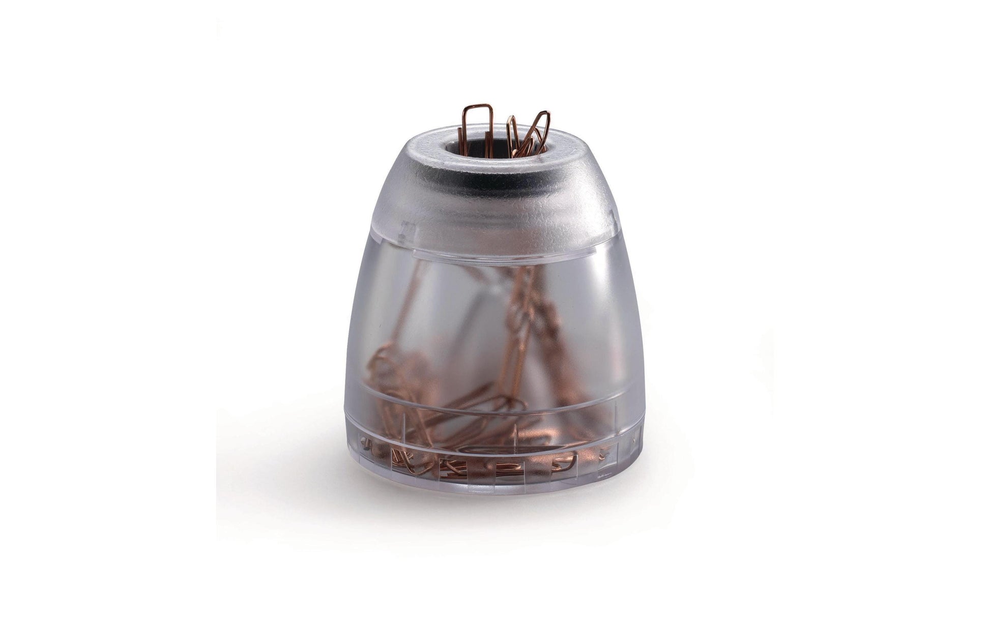 Durable Klammernspender – Kunststoff, transparent, 75 × 72 × 75 mm