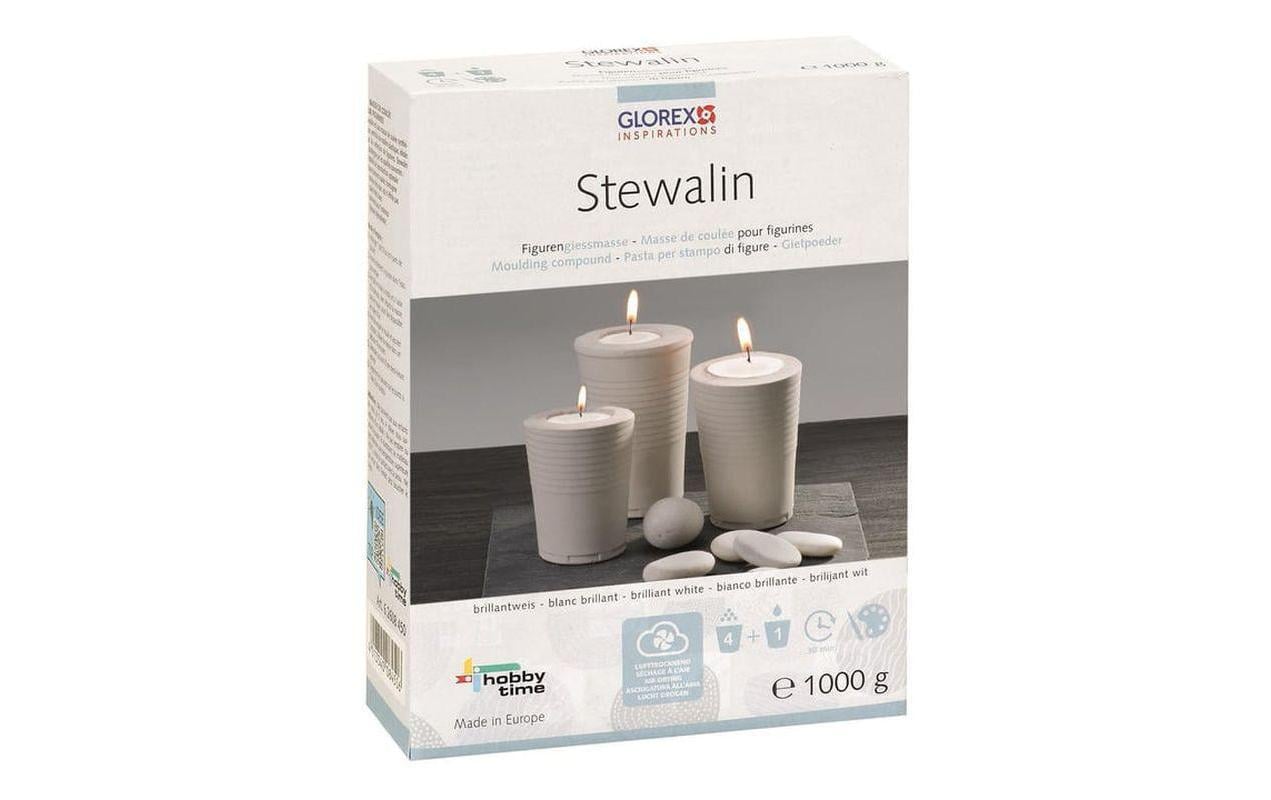 GLOREX Modelliermasse, Gips, Weiss, 1,0 kg, 1 Stk.