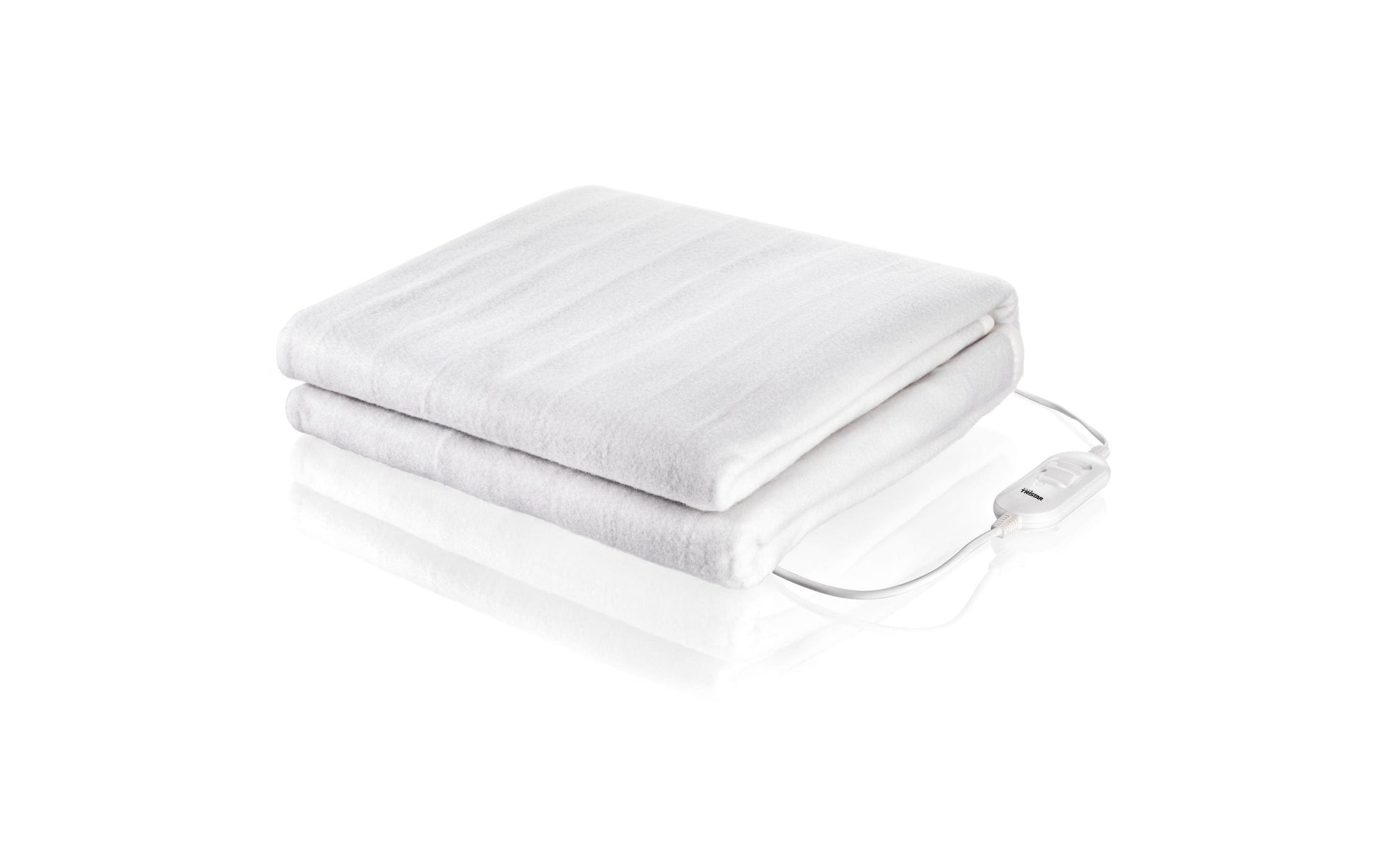 Tristar Wohndecke – 140 × 160 cm, Recyceltes Polyester, Weiss
