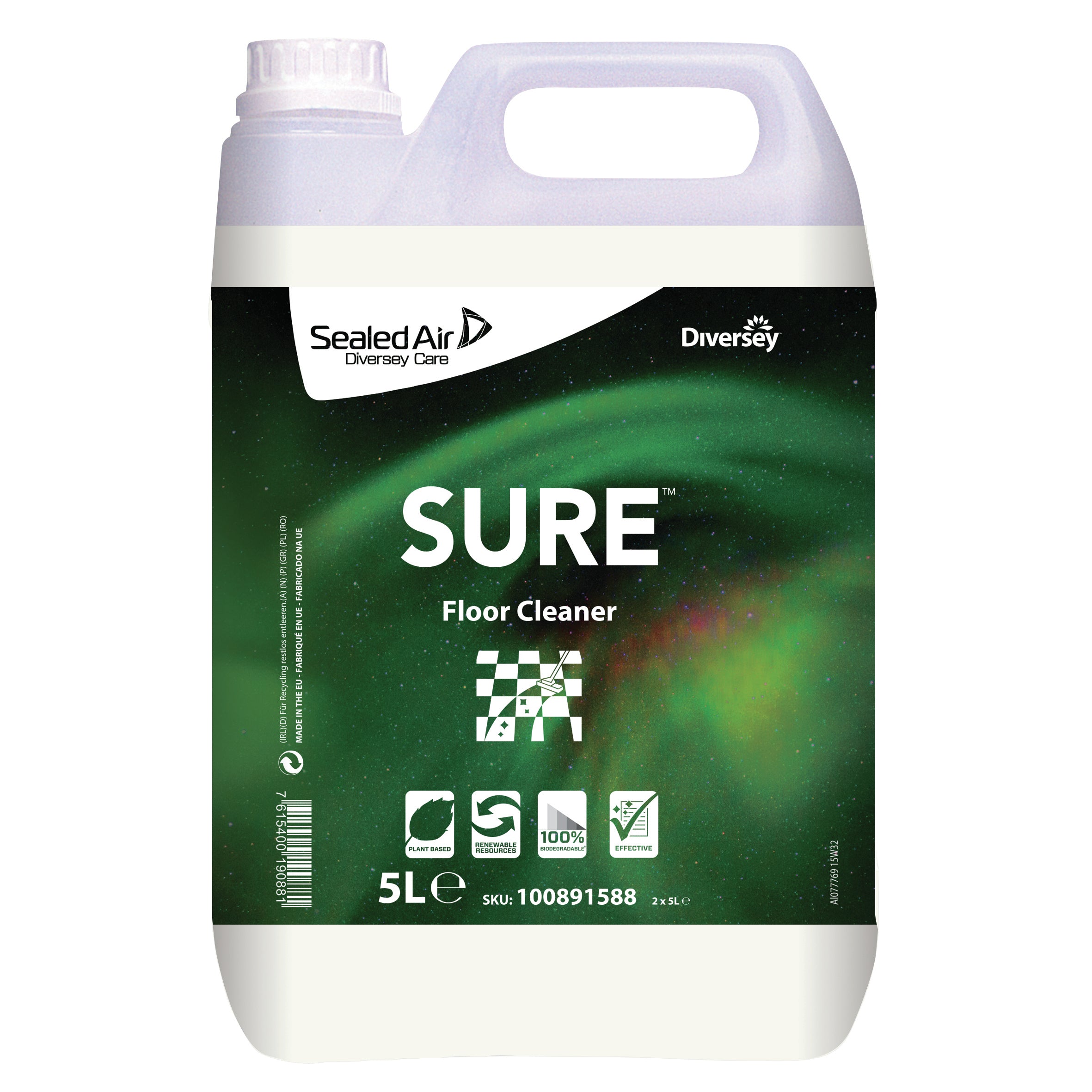 Diversey SURE Bodenreiniger – Konzentrat – Kanister – 5 l – 2 Stk.