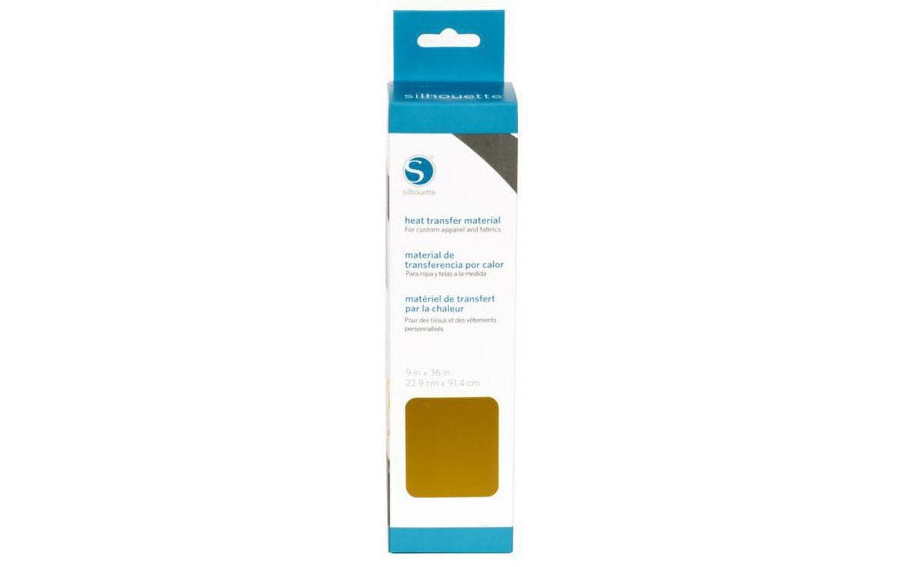Silhouette Aufbügelfolie (HTV), Flex, Gold, Matt, 22,9 × 91,4 cm, HEAT-9SM-GLD