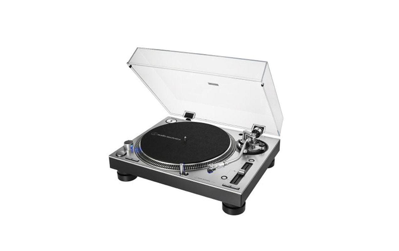 Audio-Technica AT-LP140XP – Plattenspieler (Direktantrieb, manuell), 33⅓/45/78 U/min – Silber