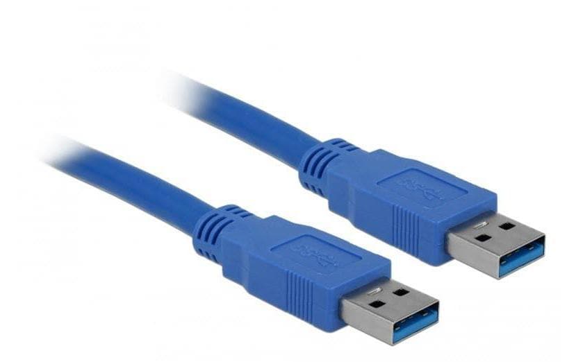 DeLOCK USB-A auf USB-A Kabel – USB 3.2 Gen 1 (5 Gbit/s) – 1,5 m – Blau