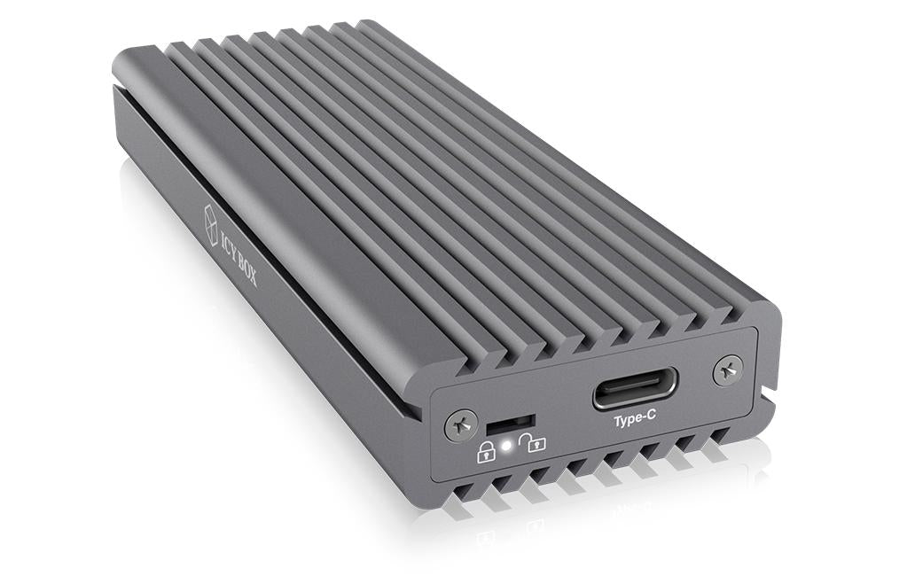 ICY BOX IB-1817M-C31 – externes M.2 NVMe-Gehäuse – USB 3.2 Gen 2, USB Typ-C, für M.2 22×30–80 mm