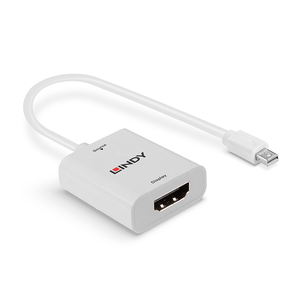 LINDY – DisplayPort (Stecker) auf HDMI (Buchse) Adapter, DP 1.2, 4K@60 Hz
