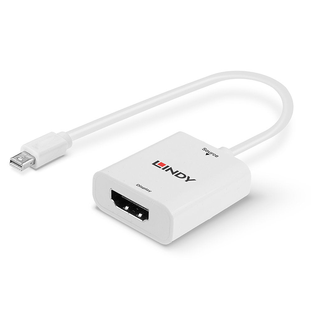 LINDY – DisplayPort (Stecker) auf HDMI (Buchse) Adapter, DP 1.2, 4K@60 Hz