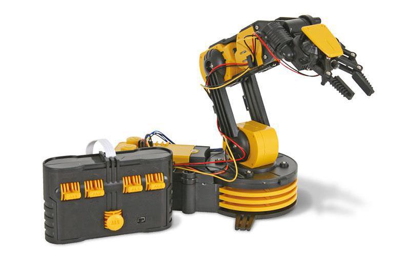 Velleman Experimentier-Bausatz – KSR10 Roboterarm, 5 Motoren, inkl. Steuergerät, ab 14 Jahren