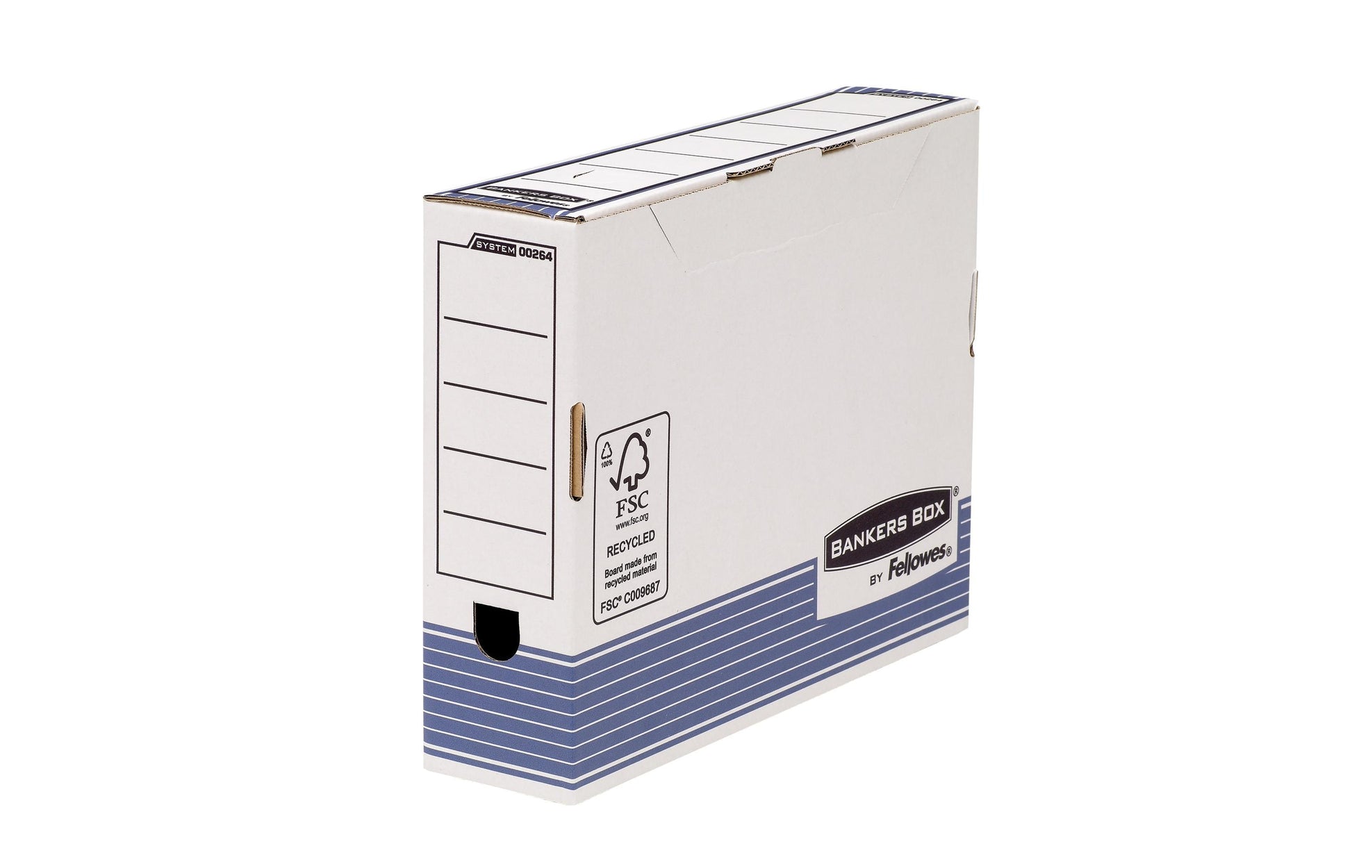 Fellowes Archivschachtel – für A4, B 85 × H 265 × T 327 mm, blau, Karton, 10 Stück