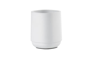 Zone Denmark Zahnbürstenhalter Time – 8×8×9,8 cm, Keramik, Weiss