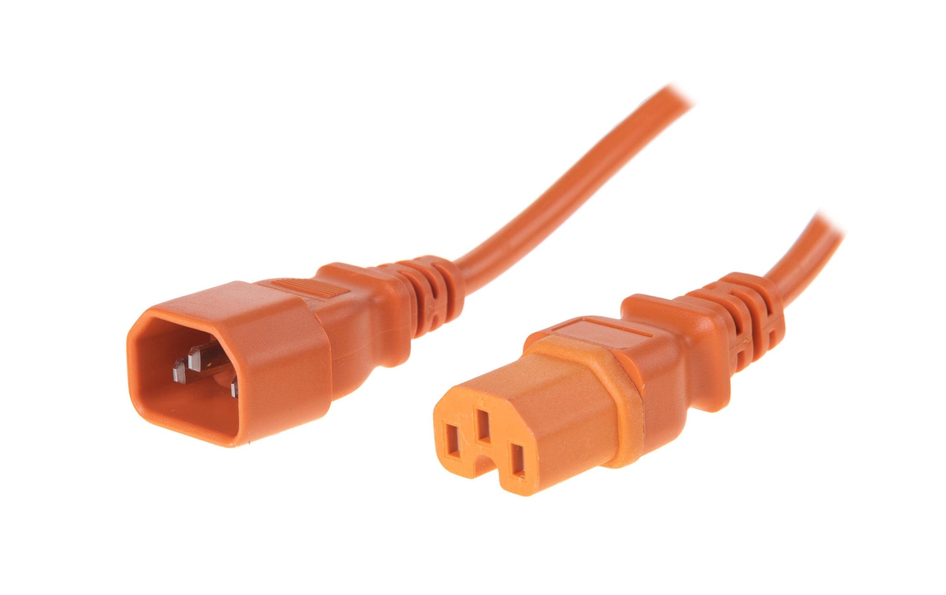 Diggelmann Netzkabel, IEC C14 auf IEC C15, 250 V, 2 m, Orange, C14C15OG10-2