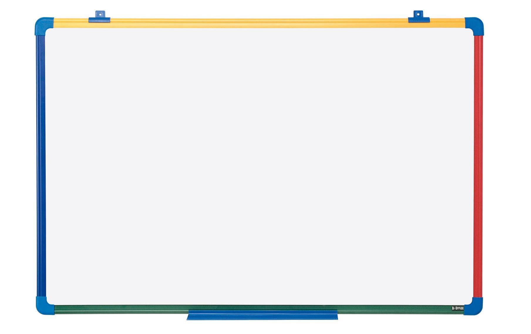 Bi-Office Whiteboard – 60 × 90 cm, Emaille, Kunststoffrahmen, Wandmontage, inkl. Stiftablage – 1-teilig