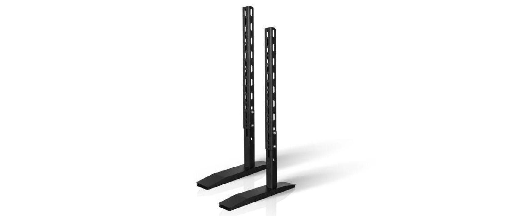 Audioraq Tischhalterung, Dual, Standfuss, bis 55", 55 kg, höhenverstellbar, schwarz