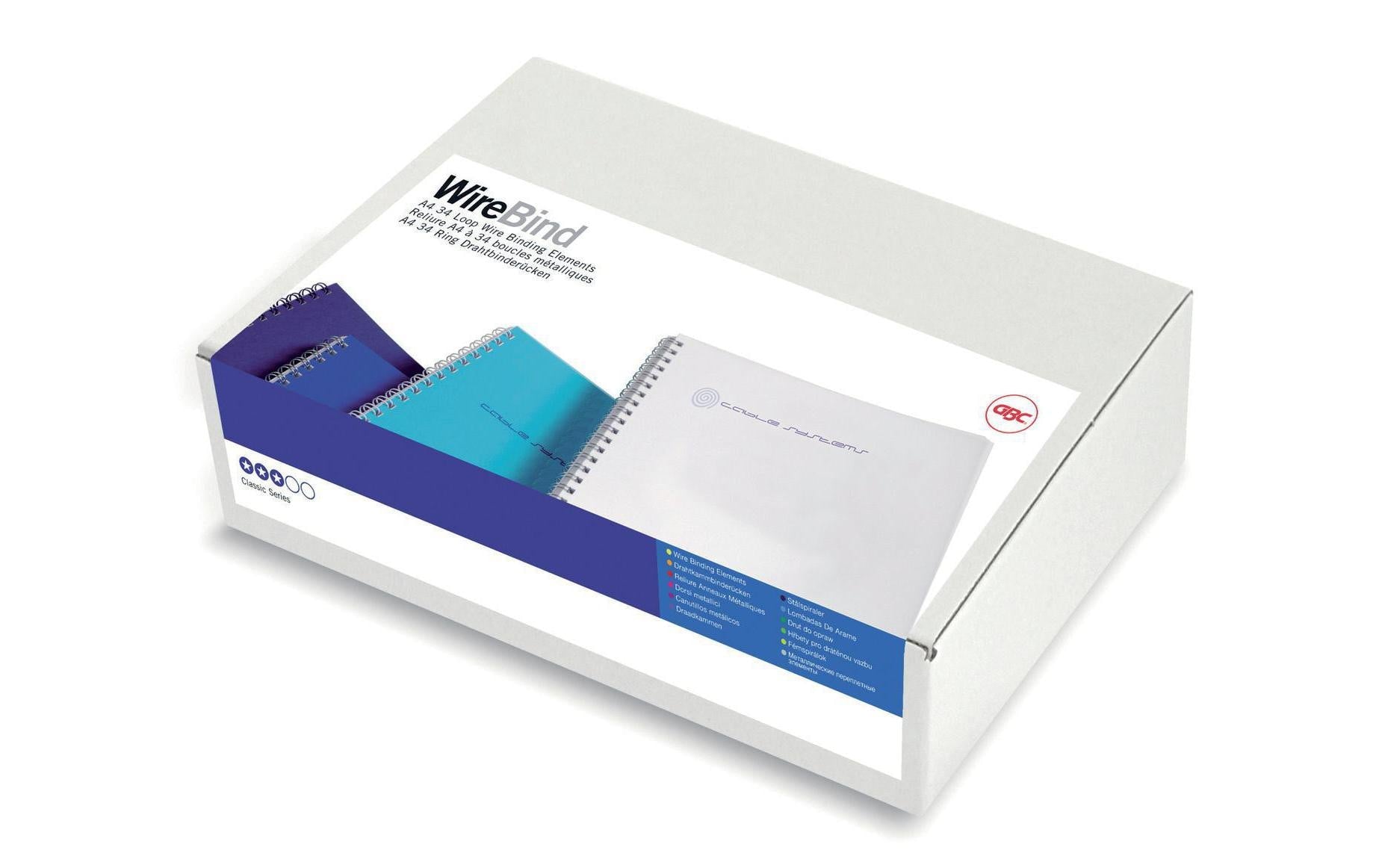 GBC Drahtbinderücken – Ø 11 mm, silber – 100 Stk.
