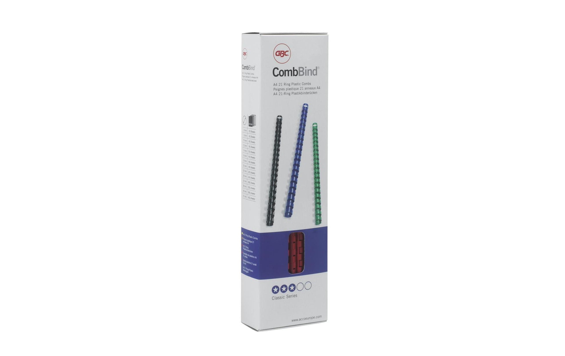 GBC Bindedisc-Ringe – für A4 – Ø 6 mm, blau, Kunststoff – 100 Stk.