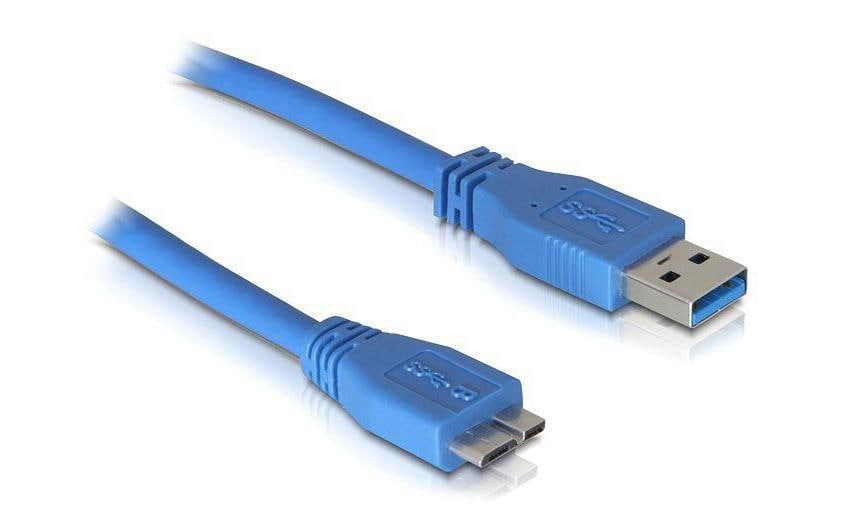 DeLOCK USB-A auf Micro-USB-B Kabel – USB 3.2 Gen 1 (5 Gbit/s) – 3 m – Blau