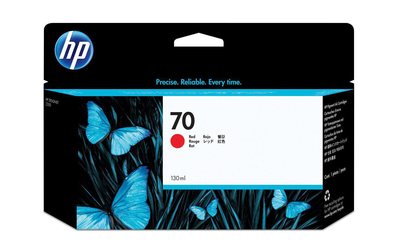 HP Tintenpatrone 70, Magenta, 130 ml – für Tintenstrahldrucker, Multifunktionsgeräte