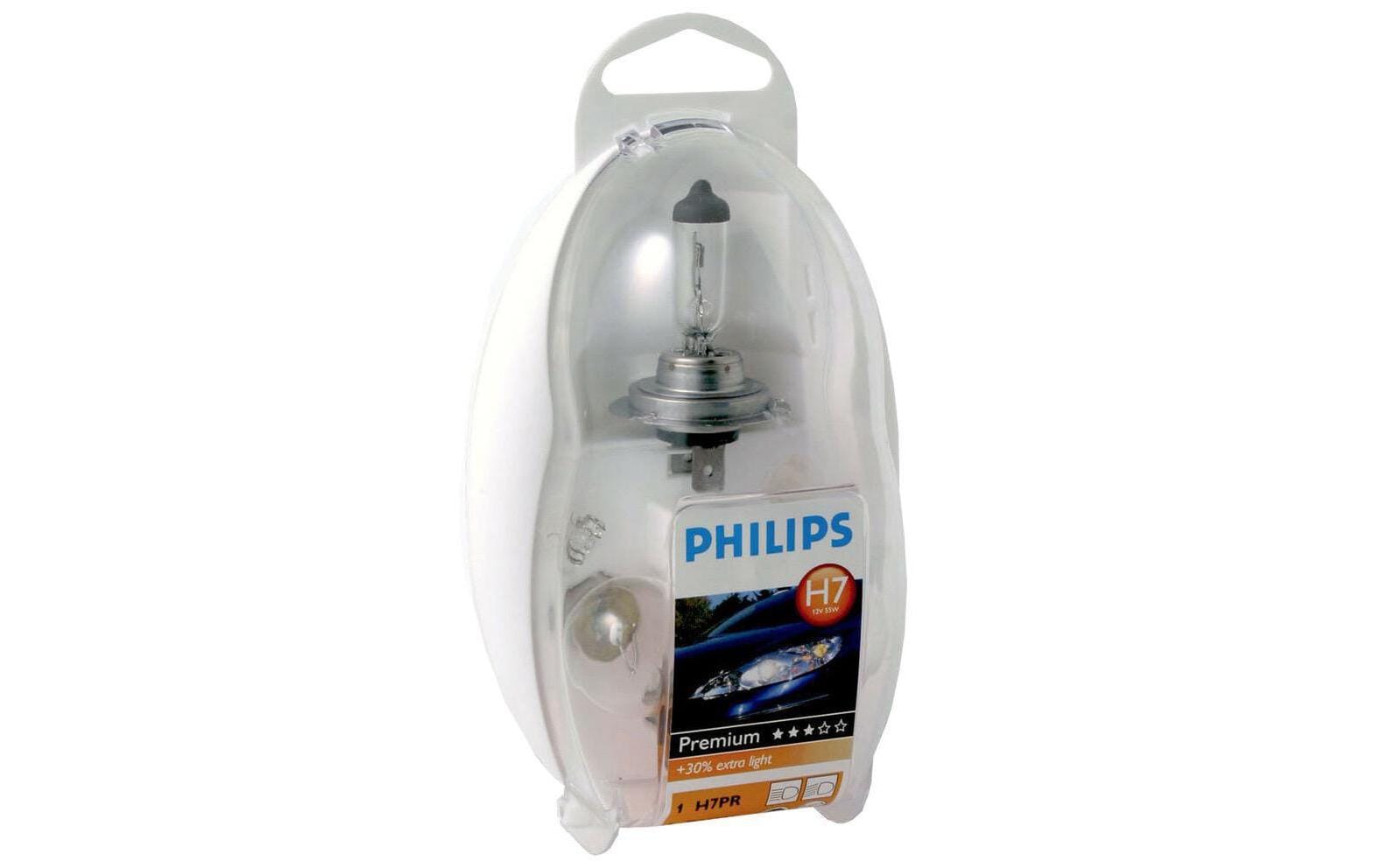 Philips Halogen-Leuchtmittel H7 – Neutralweiss, 12 V – EasyKit 55474EKKM