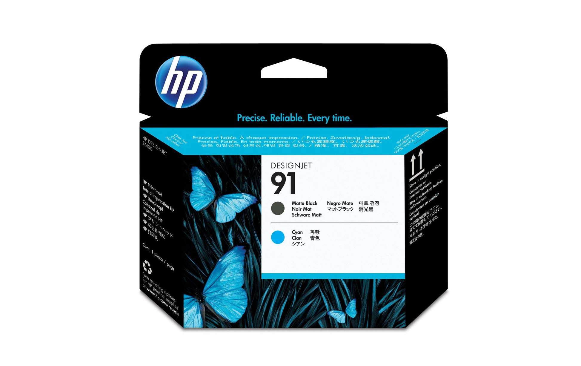 HP Druckkopf Nr. 91 – Schwarz/Cyan, 24 ml