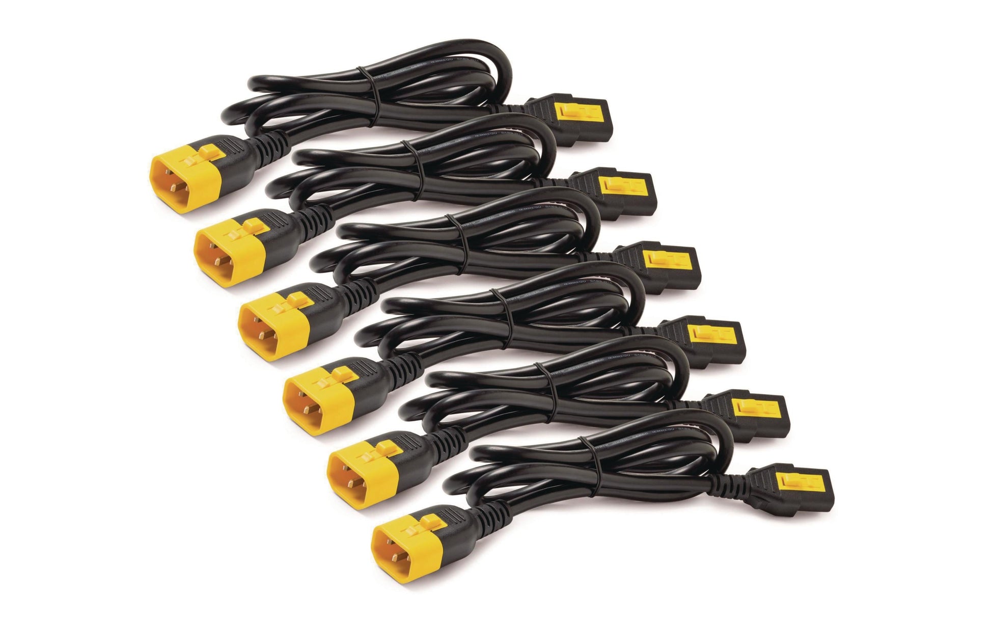 APC Netzkabel, IEC C13 auf IEC C14, verriegelbar, 1,2 m, 6 Stück