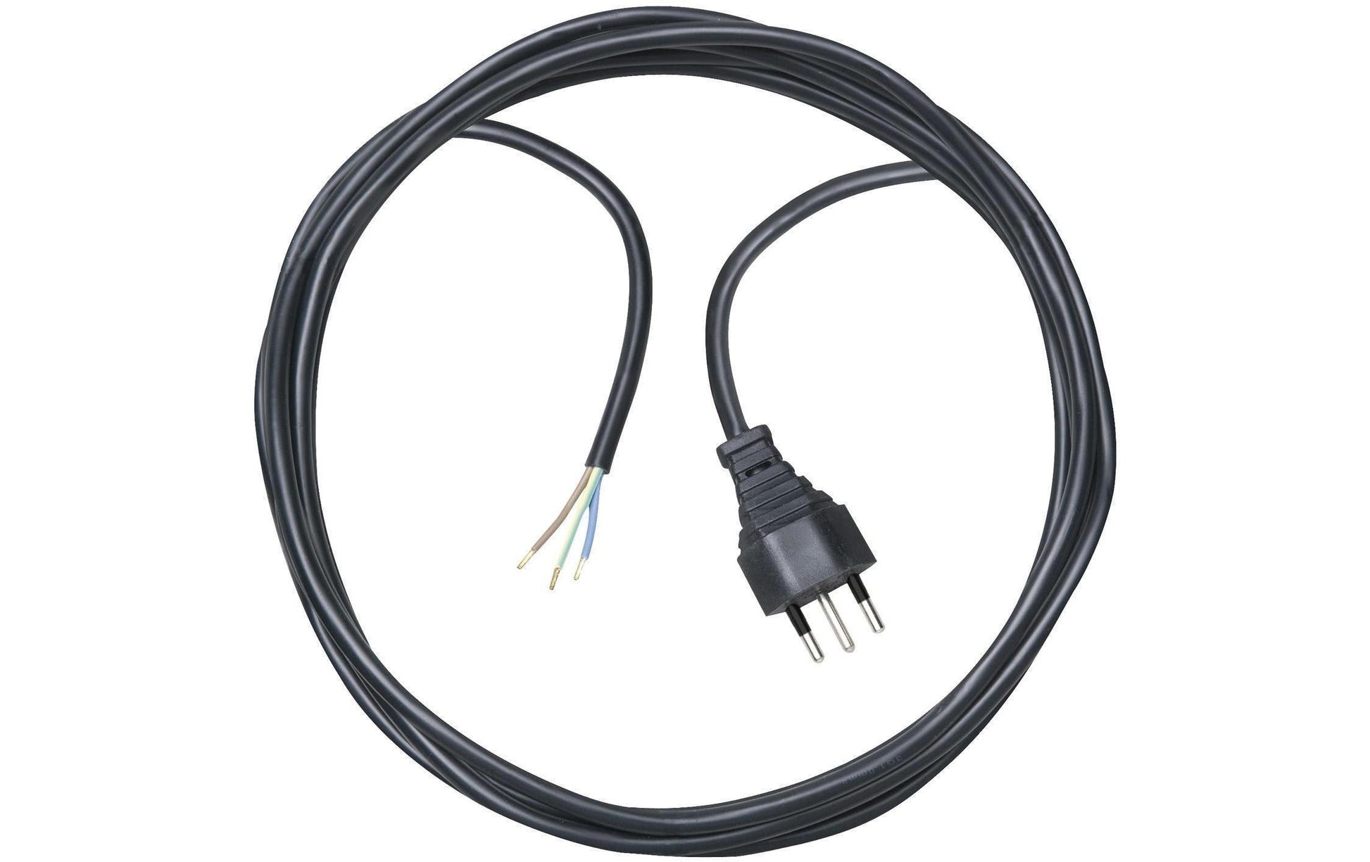 Brennenstuhl Verlängerungskabel T12–offen, 5 m, 1,5 mm², H05VV‑F 3G – schwarz