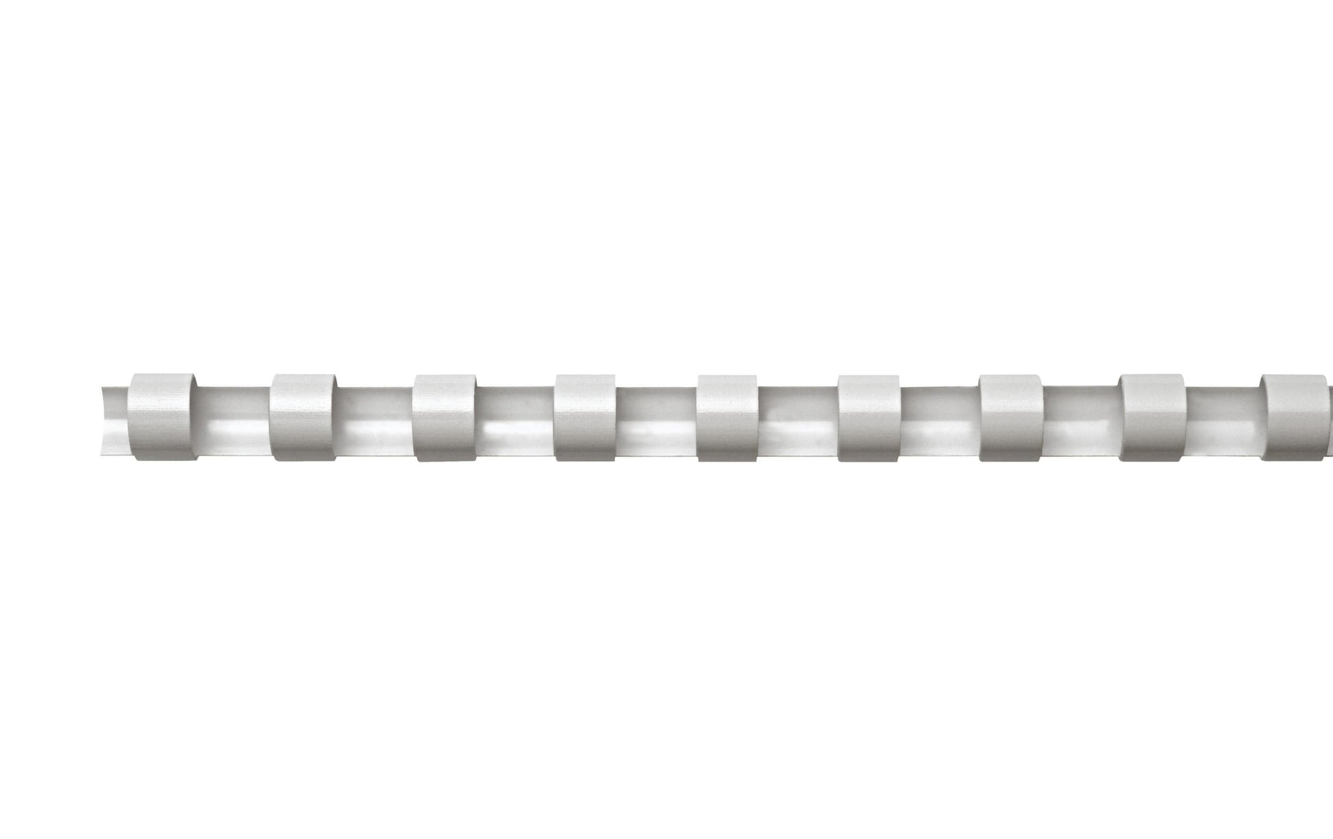 Fellowes CombBind Plastikbinderücken – A4 – Ø 10 mm – 21 Ringe – 41–55 Blatt, Weiss – 55 Stk.