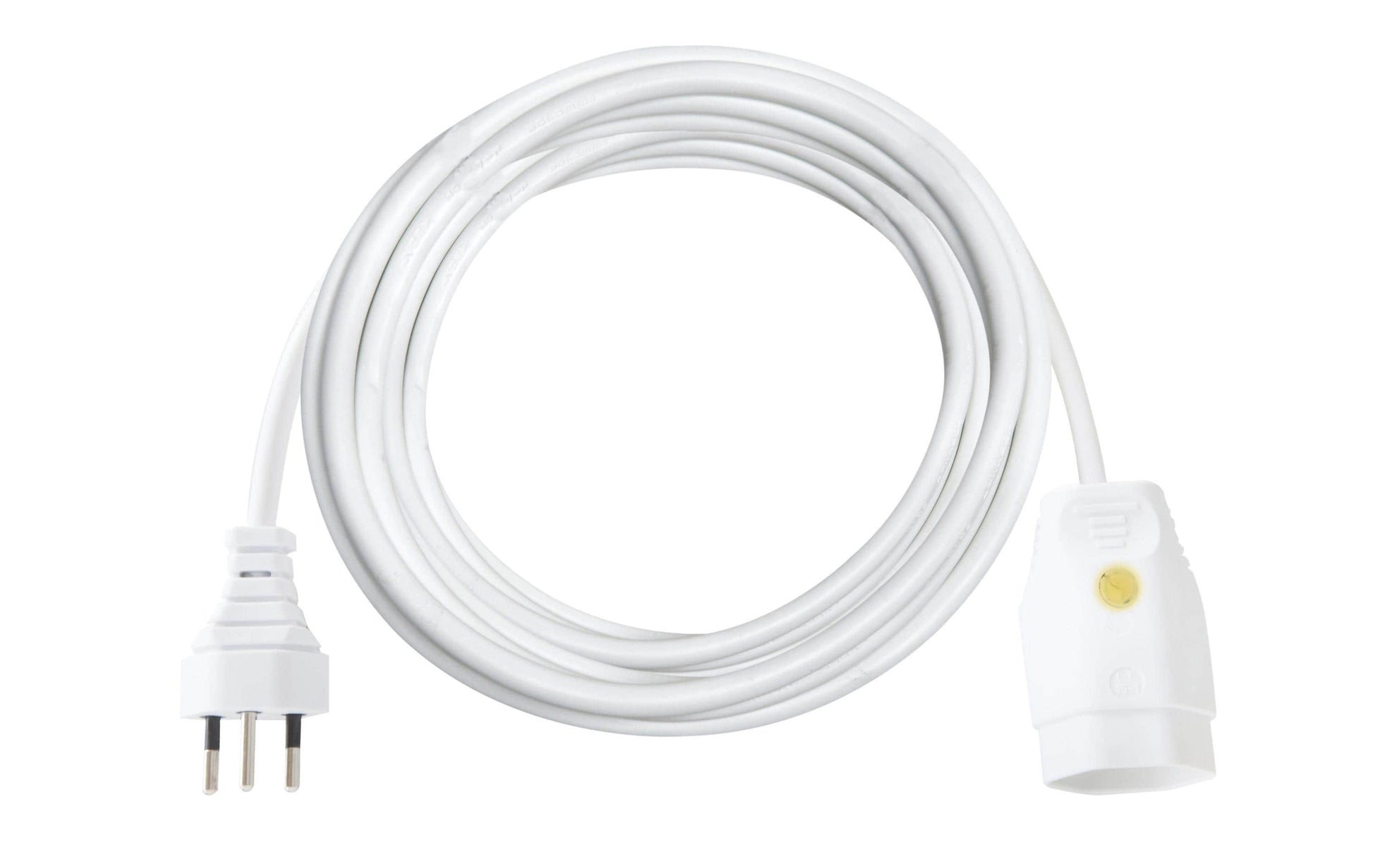 Brennenstuhl Verlängerungskabel, T12–T13, 3 m, 1 mm², Kinderschutz, Funktionsleuchte – Weiss
