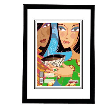 Hama Bilderrahmen – für 10 × 15 cm – Kunststoff, Schwarz