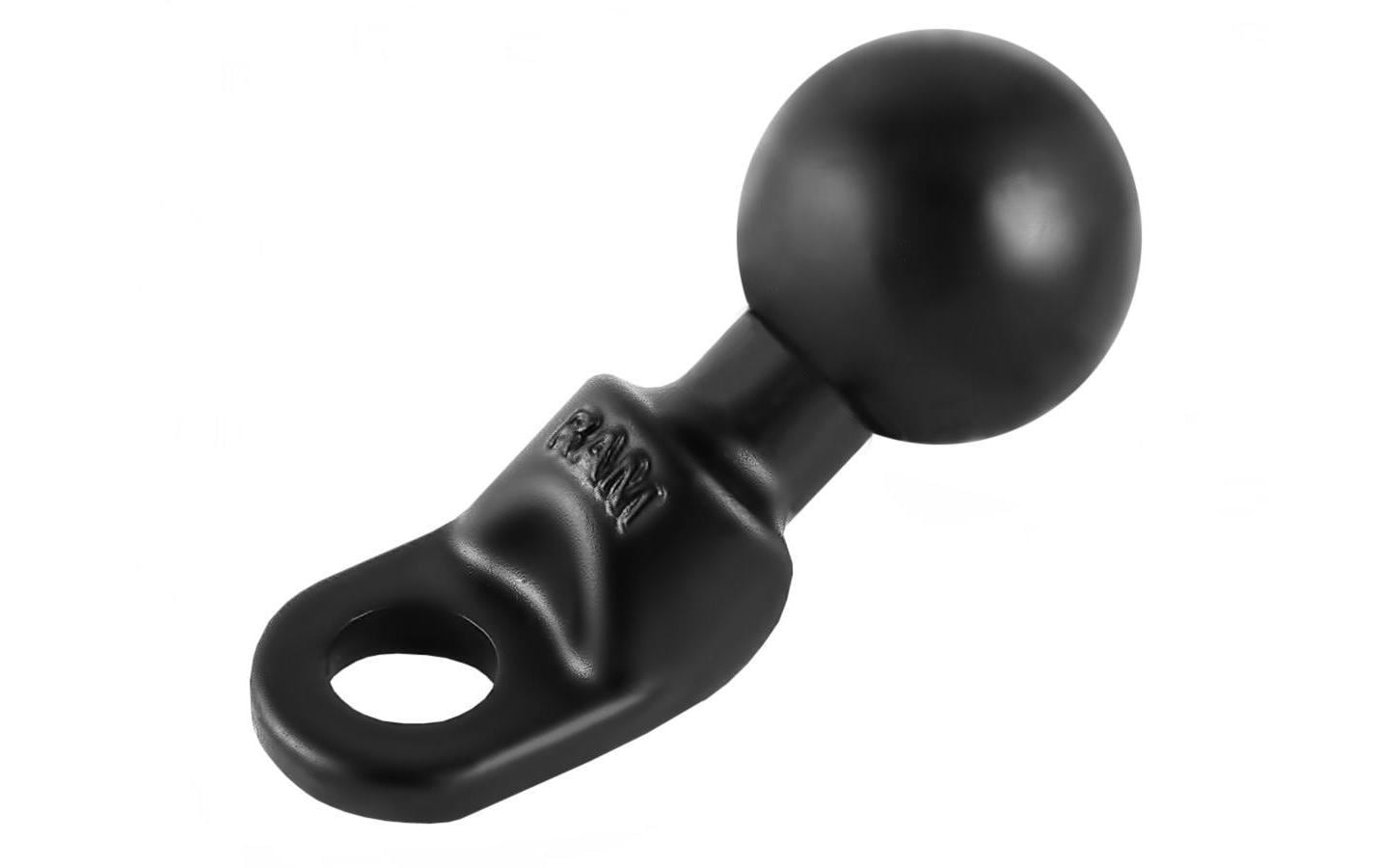RAM Mounts Base 9 mm Loch 1" Kugel – Kugelbasis, Aluminium, Schwarz, Ø 2,54 cm