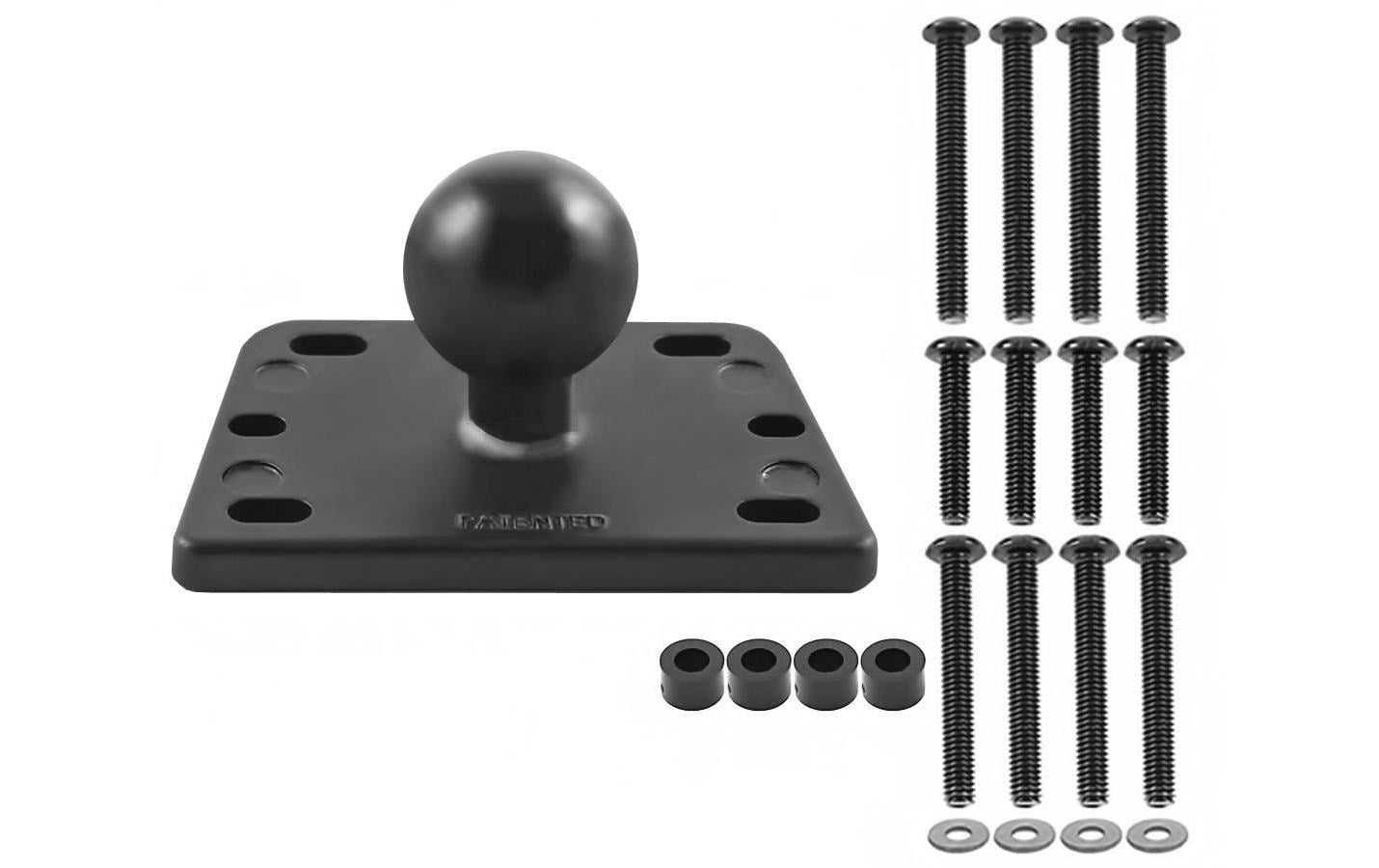 RAM Mounts Basis, 1" Kugel – für Bremsflüssigkeitsbehälter-Deckel, Aluminium/Gummi, Schwarz