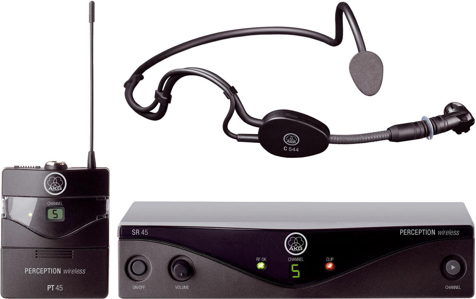 AKG PW45 – Bühnenmikrofon-Set – 6,3 mm Klinke, XLR, Kabellos, Niere