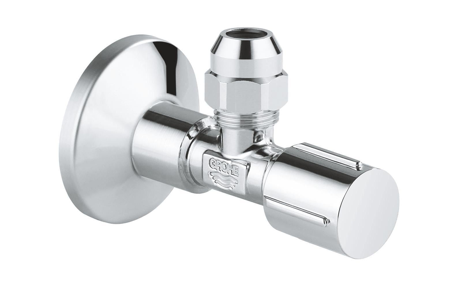 GROHE Eckventil – 1/2" × 3/8", Messing, Chrom, für Waschmaschine