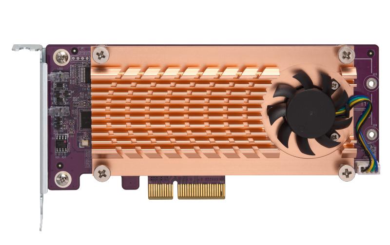 QNAP QM2 Dual M.2 22110/2280 – PCIe M.2-Erweiterung – 2×M.2, PCIe 2.0, für TS-431XU, TS-453B, TS-470 und andere