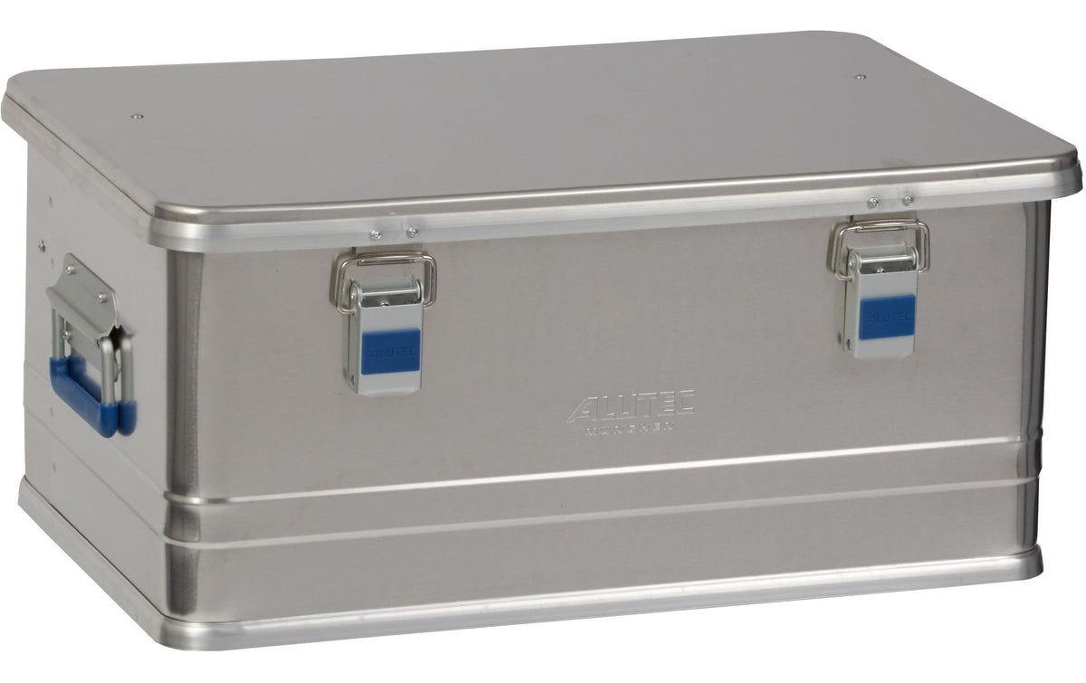 ALUTEC Comfort 48 Aluminiumbox 48 l – mit Hebelspannverschluss, silber, B 580 × H 265 × T 385 mm