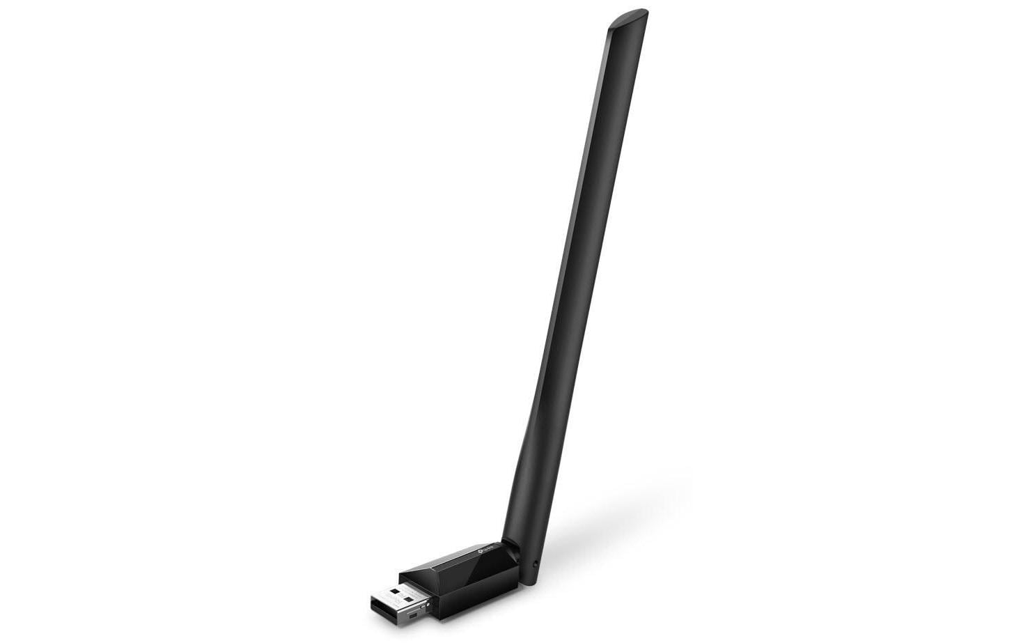 TP-Link Archer T2U Plus – WLAN-Stick, Wi-Fi 5 (802.11ac), Dual-Band, bis 600 Mbit/s, USB 2.0, externe Antenne