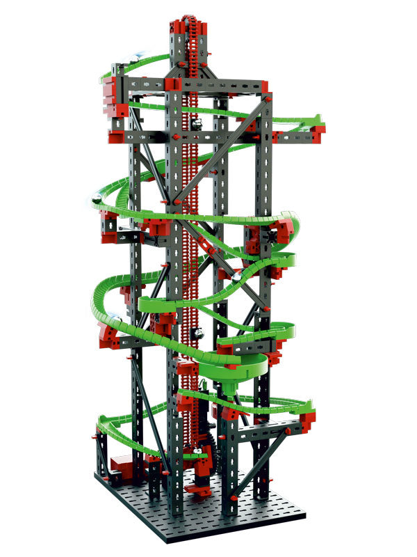 fischertechnik Dynamic L2 Kugelbahn – 778-teilig, inkl. 8 Murmeln – ab 9 J. – Kunststoff, mehrfarbig