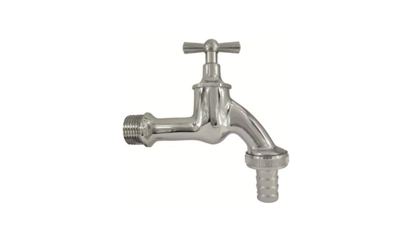 Mateu Auslaufventil – Anschluss 1/2 × 3/4, Messing, verchromt, für Armatur