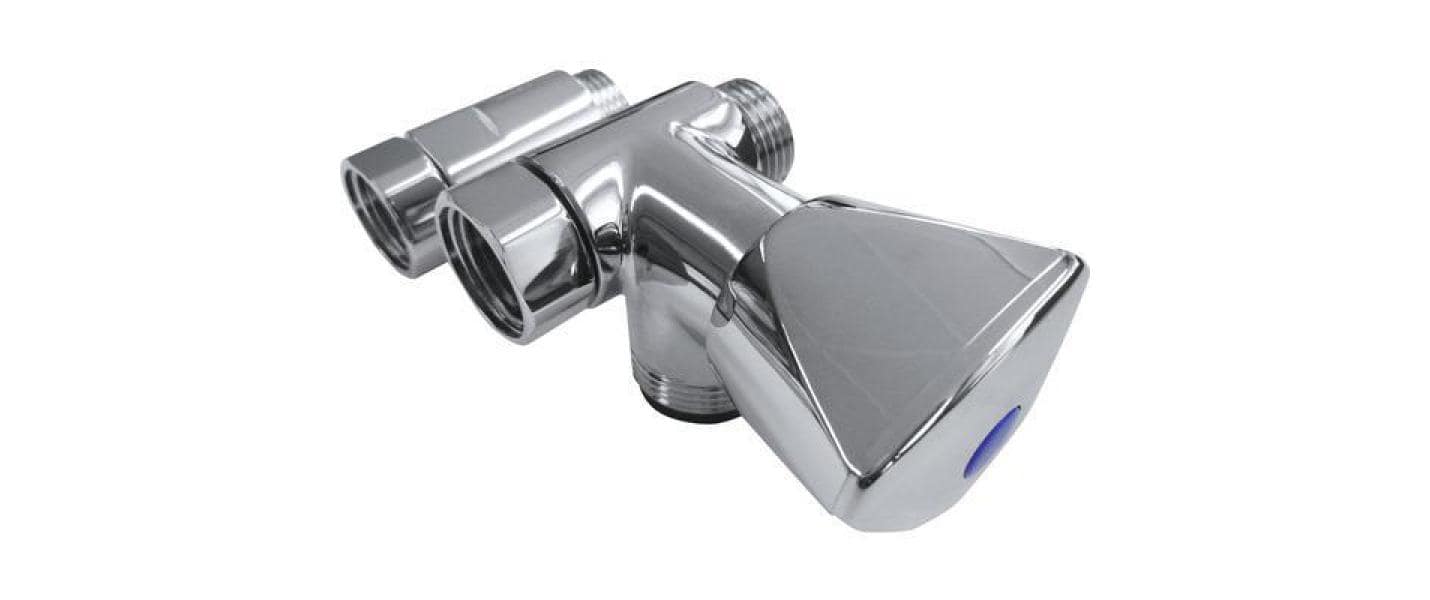 Mateu Batterieventil – Anschluss 1/2", verchromtes Messing, blau, für Armatur