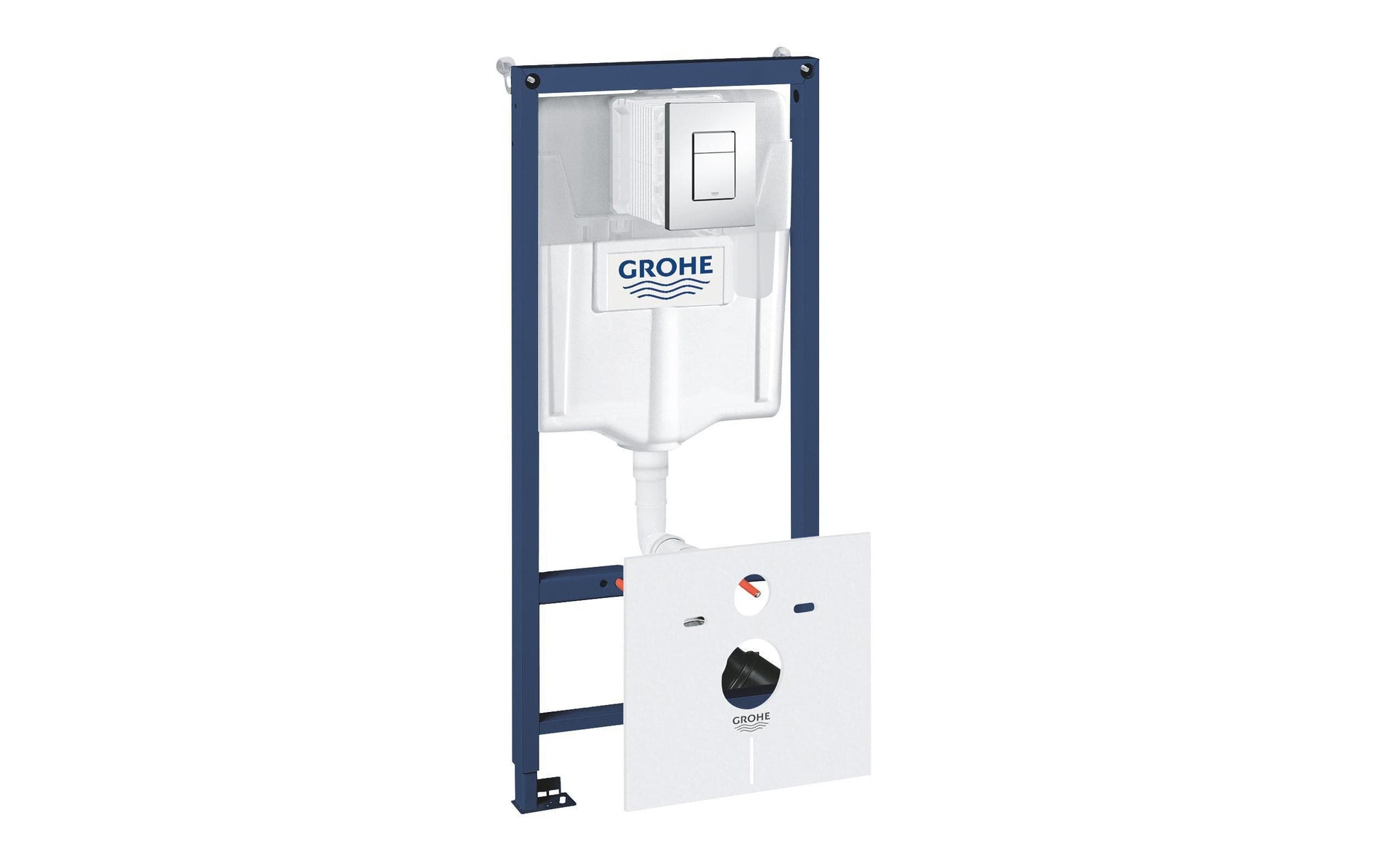 GROHE Rapid SL – Montagezubehör – für WC – Stahl Chrom, 52,5 × 111 × 15,5 cm