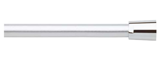 Nikles Brauseschlauch S06 CHROMOFLEX – 200 cm, Kunststoff (PVC), 1/2" Anschlüsse, Silber