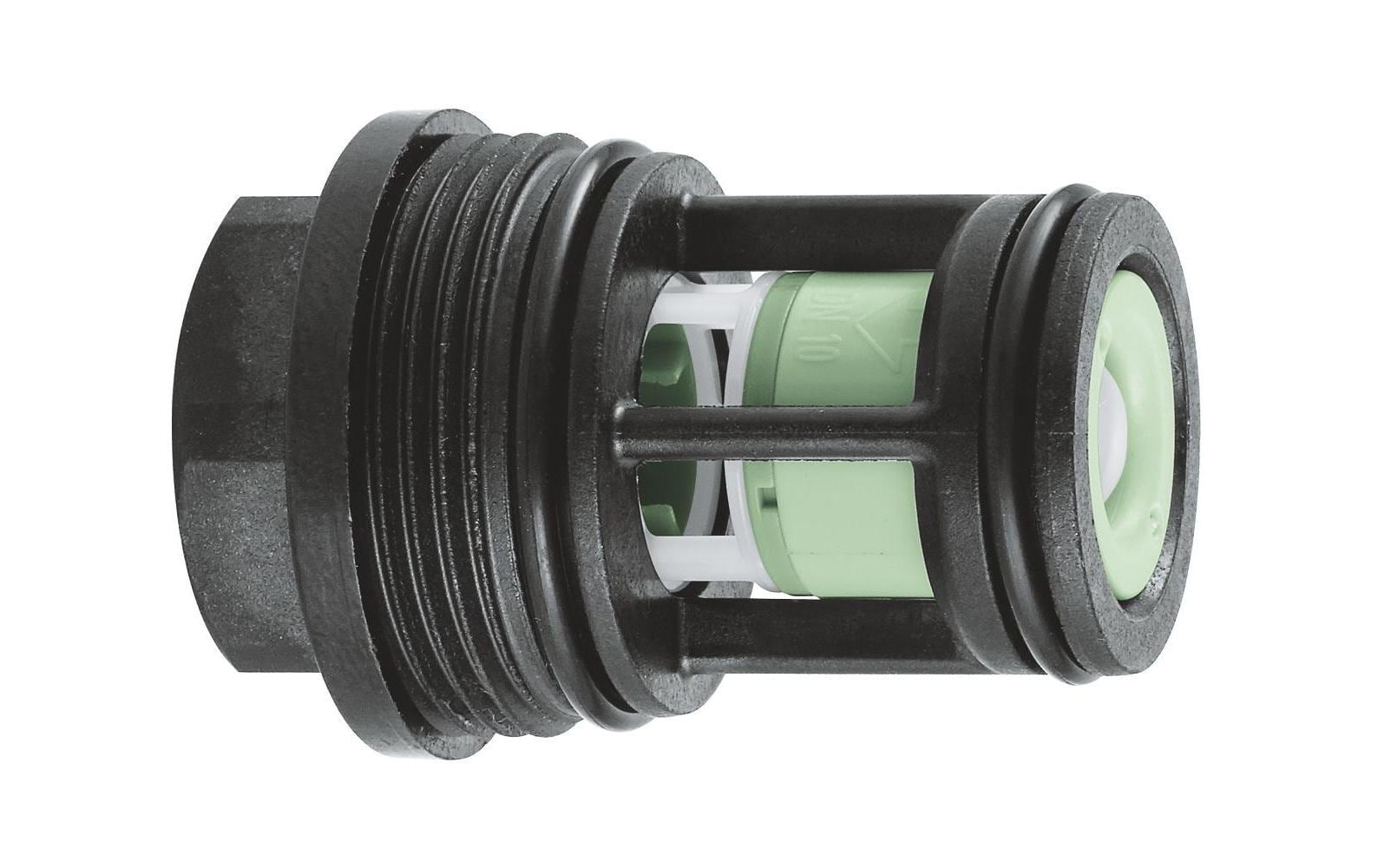 GROHE Sicherungseinrichtung – 5,1×7,5×7,6 cm, Messing/Kunststoff, für Armatur, Schwarz